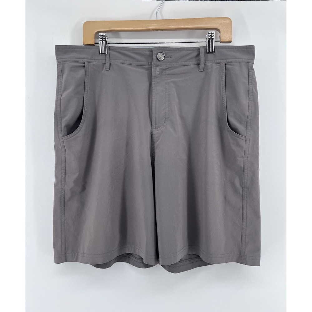 Free Fly Breeze Shorts Size 34 Gray Athletic Performance 7.5" Inseam
